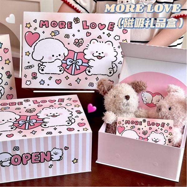  Hộp quà mở nắp cún More Love 