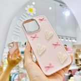  Ốp trái tim xà cừ nơ nhí hồng 