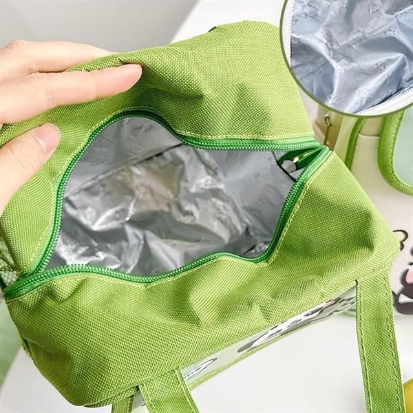  Túi đựng cơm giữ nhiệt panda xanh lá 
