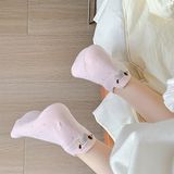  Tất Xiaohesi chấm bi cún xúc xích 