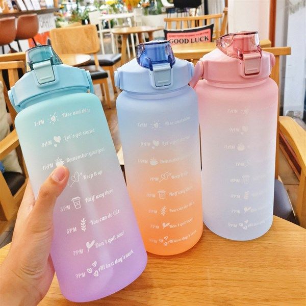  Bình nước slogan ombre 2000ml 