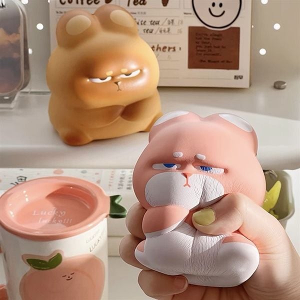  Squishy thỏ cau có 9x11cm 