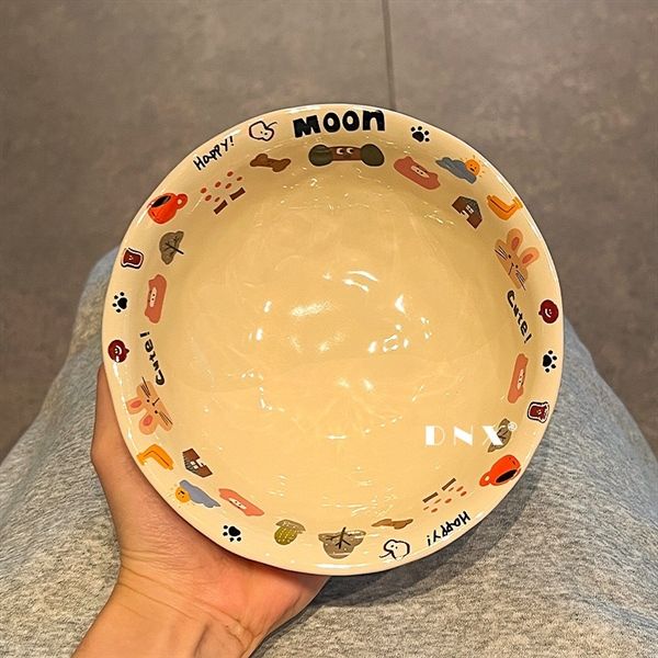  Set bát đĩa viền hoạ tiết nhí 