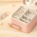  Hộp đựng trang sức vuông 2 cúc hoa hồng 