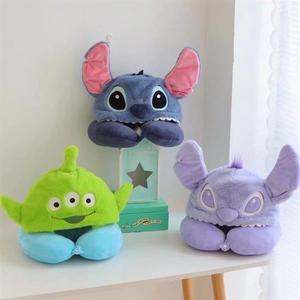  Gối cổ trùm đầu Stitch 