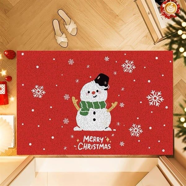  Thảm Giáng Sinh người tuyết đội xô 40x60cm 