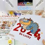  Decal dán kính rồng hổ trang trí tết 