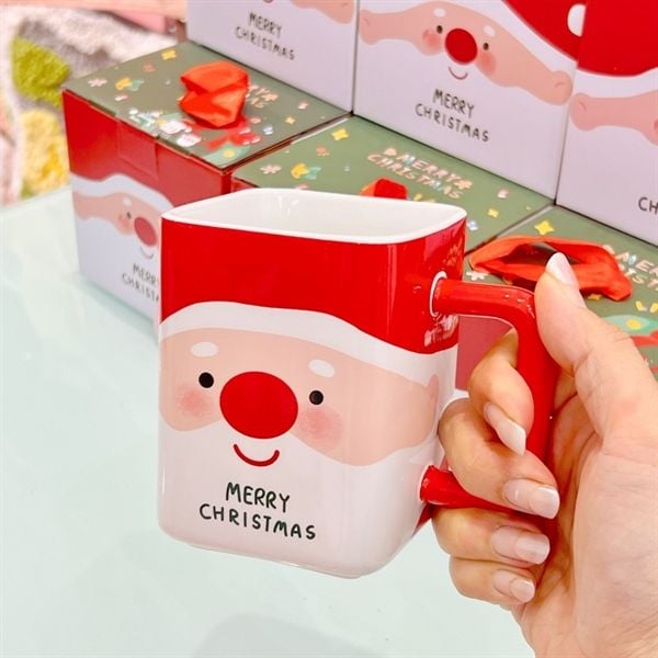  Cốc Giáng Sinh vuông 400ml 