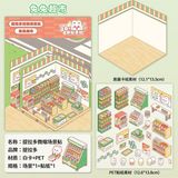  Sticker sắp xếp gian hàng góc 3/4 Telado 