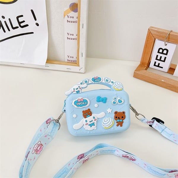  Túi silicon vuông mini Cinnamoroll 11x8cm 