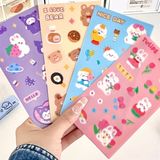  Sticker gấu thỏ PVC 15x8cm 
