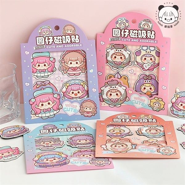  Set 4 Sticker nam châm bé Telado 