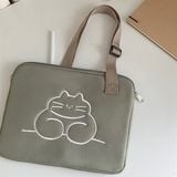  Túi đựng ipad / laptop đeo chéo Mèo xanh 