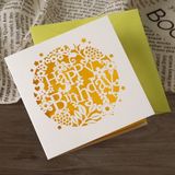  Thiệp trổ khung hoa vuông 