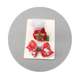  Set kẹp tóc Giáng Sinh tone đỏ 