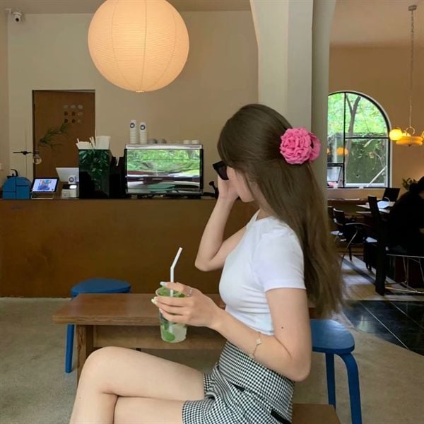  Kẹp càng cua hoa hồng cánh vải 