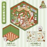 Sticker góc phòng 3/4 Giáng Sinh DIY 