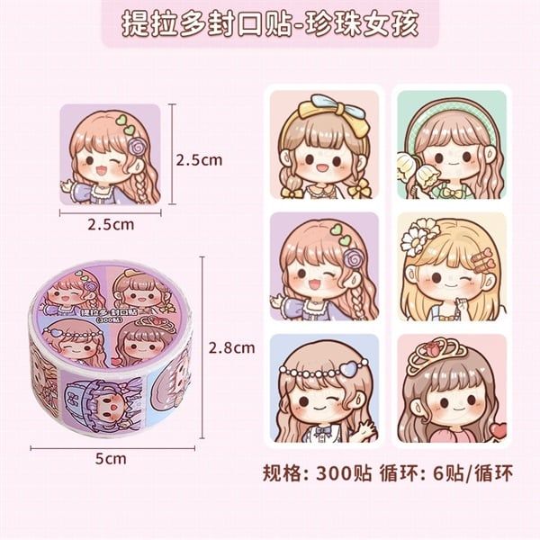  Washi tape bé Telado chibi 