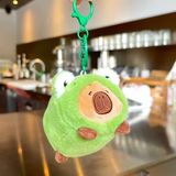  Móc khoá Capybara cosplay thú tròn 