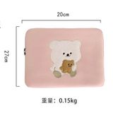  Túi đựng ipad / laptop gấu trắng bánh gấu 