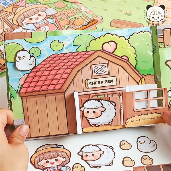  Box sách yên tĩnh DIY bé nông trại Telado 