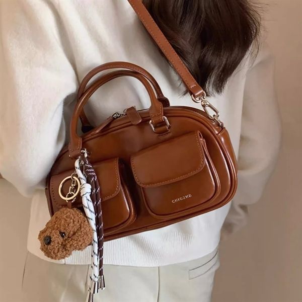  Túi Chio2nd bầu dục 2 túi móc khoá Teddy 