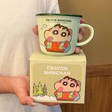  Cốc Shinchan viền màu 340ml 