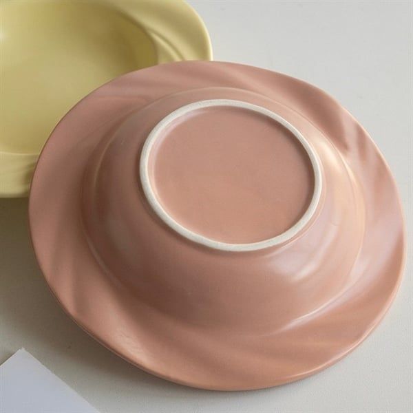  Đĩa tròn viền sóng xoáy 20,5cm 