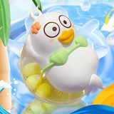  Móc khoá Duckyo bikini xanh nằm phao 