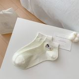  Tất Xieohesi cổ ngắn cún xúc xích 