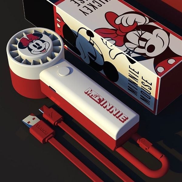  Quạt cầm tay Mickey 1200mAh 