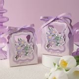 Túi quà gập miệng mini giỏ hoa ruy băng 