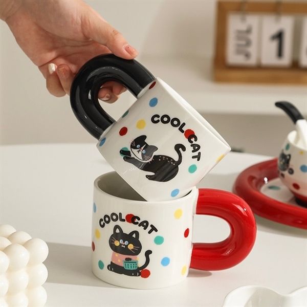  Set bát đĩa mèo đen 