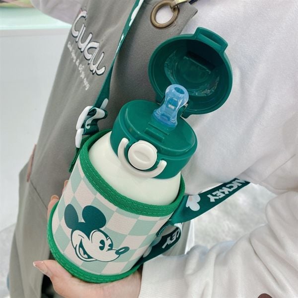  Bình giữ nhiệt Mickey 2 loại nắp 580ml 