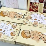  Hộp quà gập gấu bánh vàng 20x13x3cm 