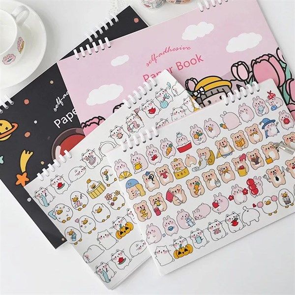  Sổ dán sticker lò xo 