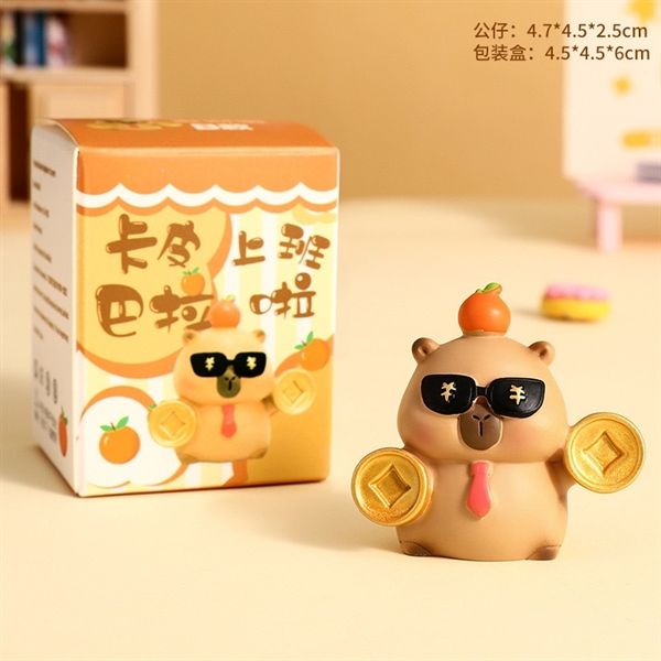  Mô hình Capybara béo tròn 6cm 