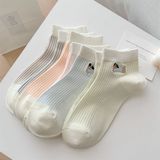  Tất Xiaohesi cổ ngắn cún xúc xích 