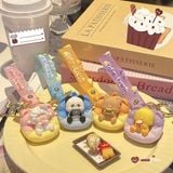  Móc khoá thú ngồi ghế donut 