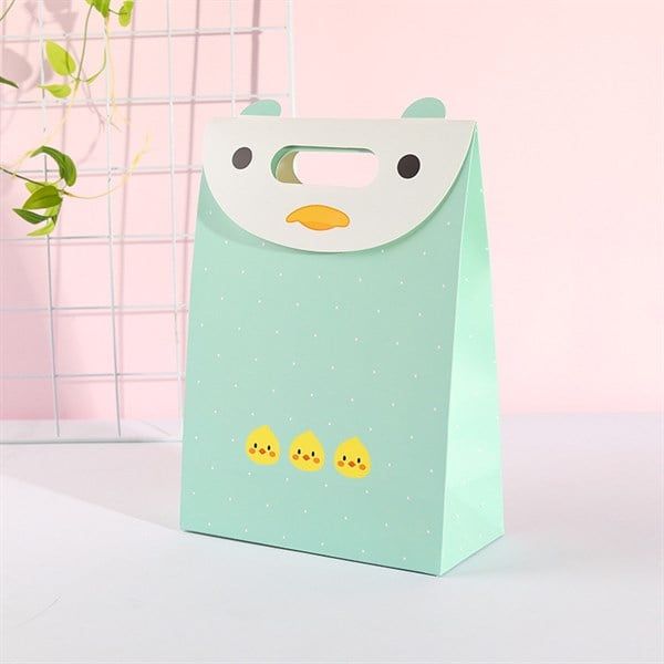  Túi quà kín miệng gà xanh 