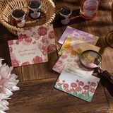  Thiệp nền hoa slogan đơn giản 