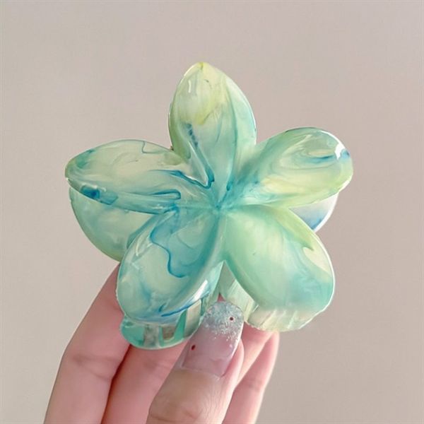  Kẹp càng cua hoa sứ màu loang 