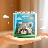  Xếp hình thú hộp kính 9x9cm 