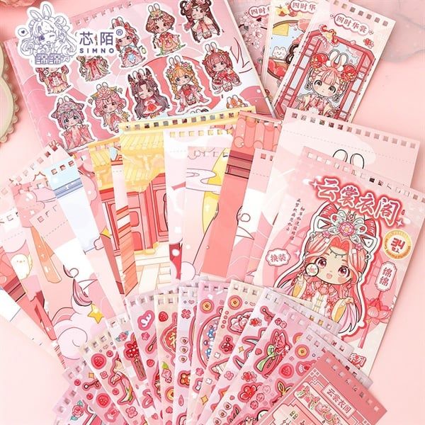  Set sticker lò xo stylist Hoàng Cung 35 tờ 