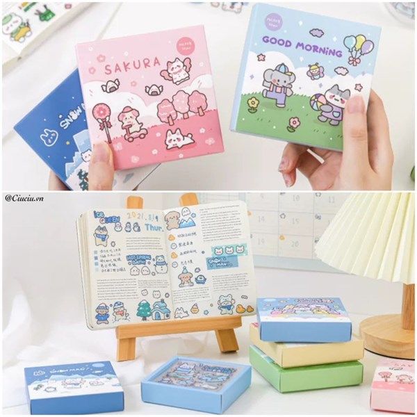  Box sticker 8x8cm 50 tờ 