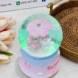  Quả cầu đèn nhạc kim tuyến đu quay hoa 