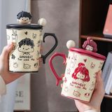  Cốc sứ Suggest nắp chibi 480ml 