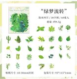  Sticker hoa lá ABC 60 miếng 