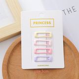  Set 4 kẹp uốn hình tone pastel 