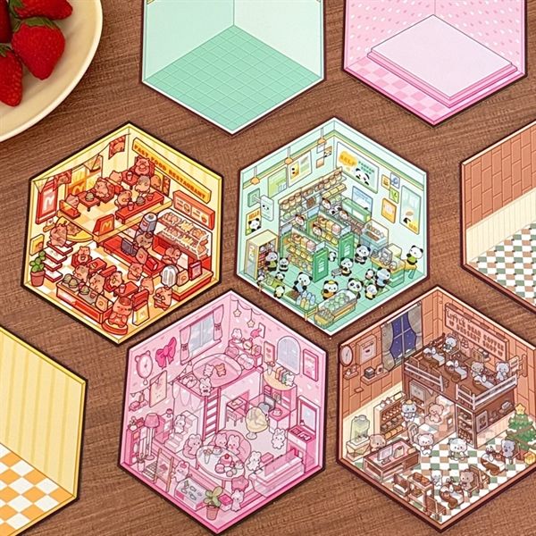  Sticker góc phòng 3/4 cửa hàng 